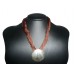 Original Moroccan Fabric Medal Necklace "Smir"